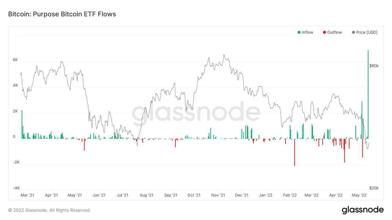 Market Research Report: UST-LUNA Wipeout Crashes Crypto, Oil Prices Jump Despite USD Breaking Higher - Purpose BTC ETF inflow