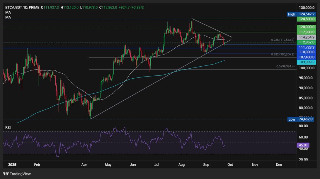 BTC holds below 113k after Monday’s selloff. M2 growth supports a bullish outlook BTC holds below 113k after Monday’s selloff. M2 growth supports a bullish outlook - BTCUSD 19